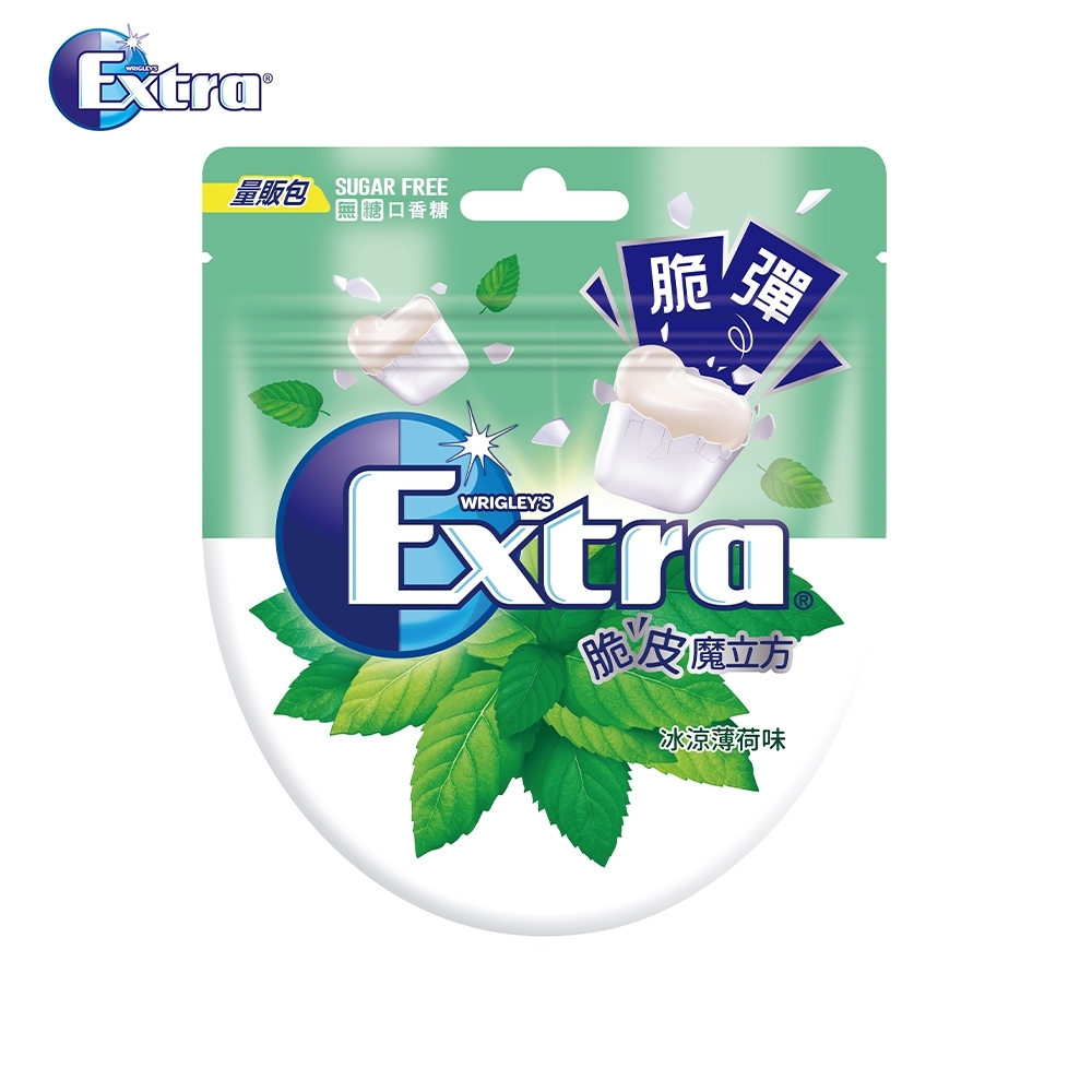 Extra 薄荷脆皮魔立方無糖口香糖(26粒)