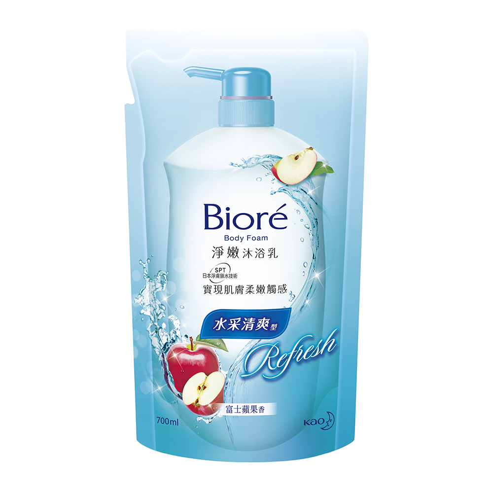 蜜妮 Biore 淨嫩沐浴乳 水采清爽型 富士蘋果香 補充包(700ml)