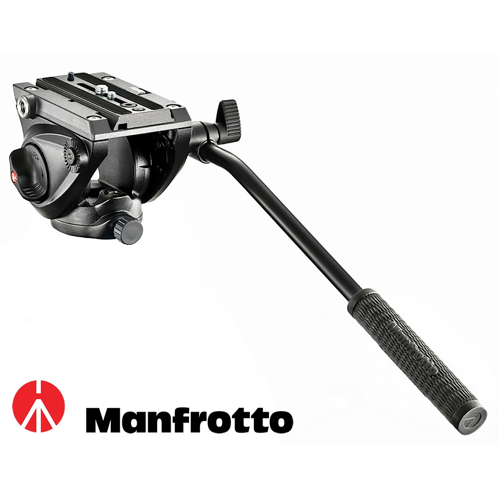 MANFROTTO 曼富圖 MVH 500AH 液壓攝錄兩用雲台 (公司貨) 油壓雲台 飛羽攝影 載重5公斤