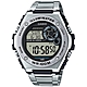 CASIO 卡西歐 10年電力金屬風計時手錶 送禮首選-銀 MWD-100HD-1A product thumbnail 1