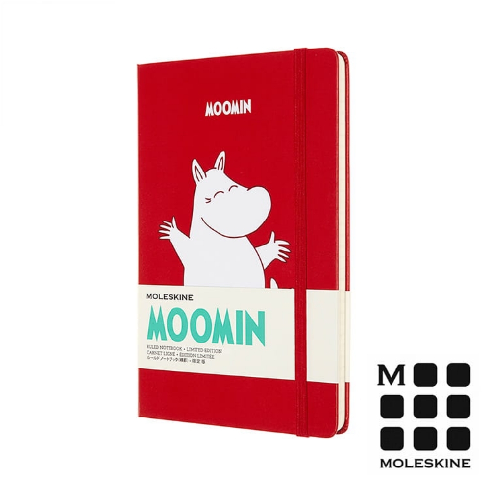 MOLESKINE 嚕嚕米Moomin 限定筆記本-紅