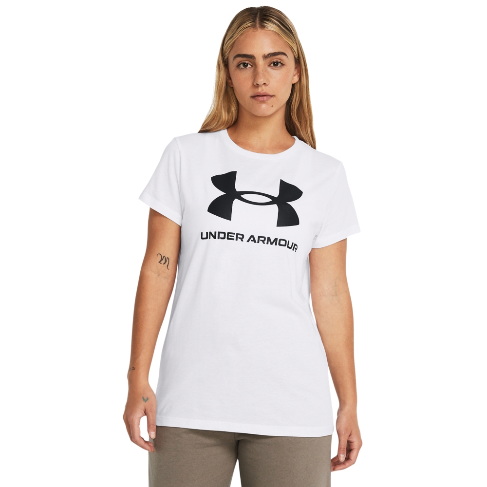 【UNDER ARMOUR】女 SPORTSTYLE LOGO 短袖T-Shirt_1356305-111