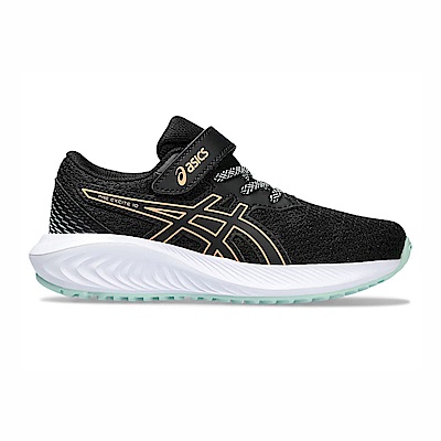 Asics Pre Excite 10 Ps [1014A297-003] 中童 慢跑鞋 運動 休閒 輕量 緩衝 黑 橘