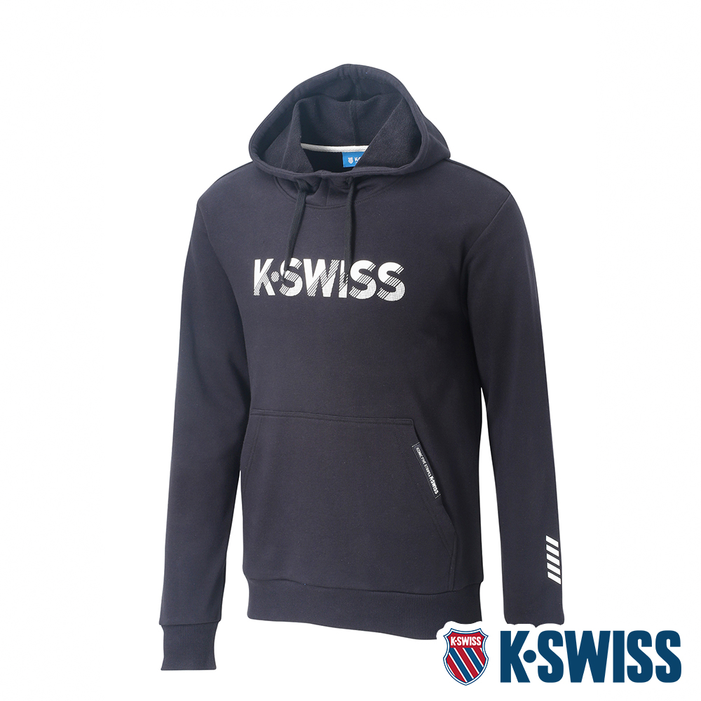 K-SWISS KS Logo Hoodie 連帽上衣-女-黑