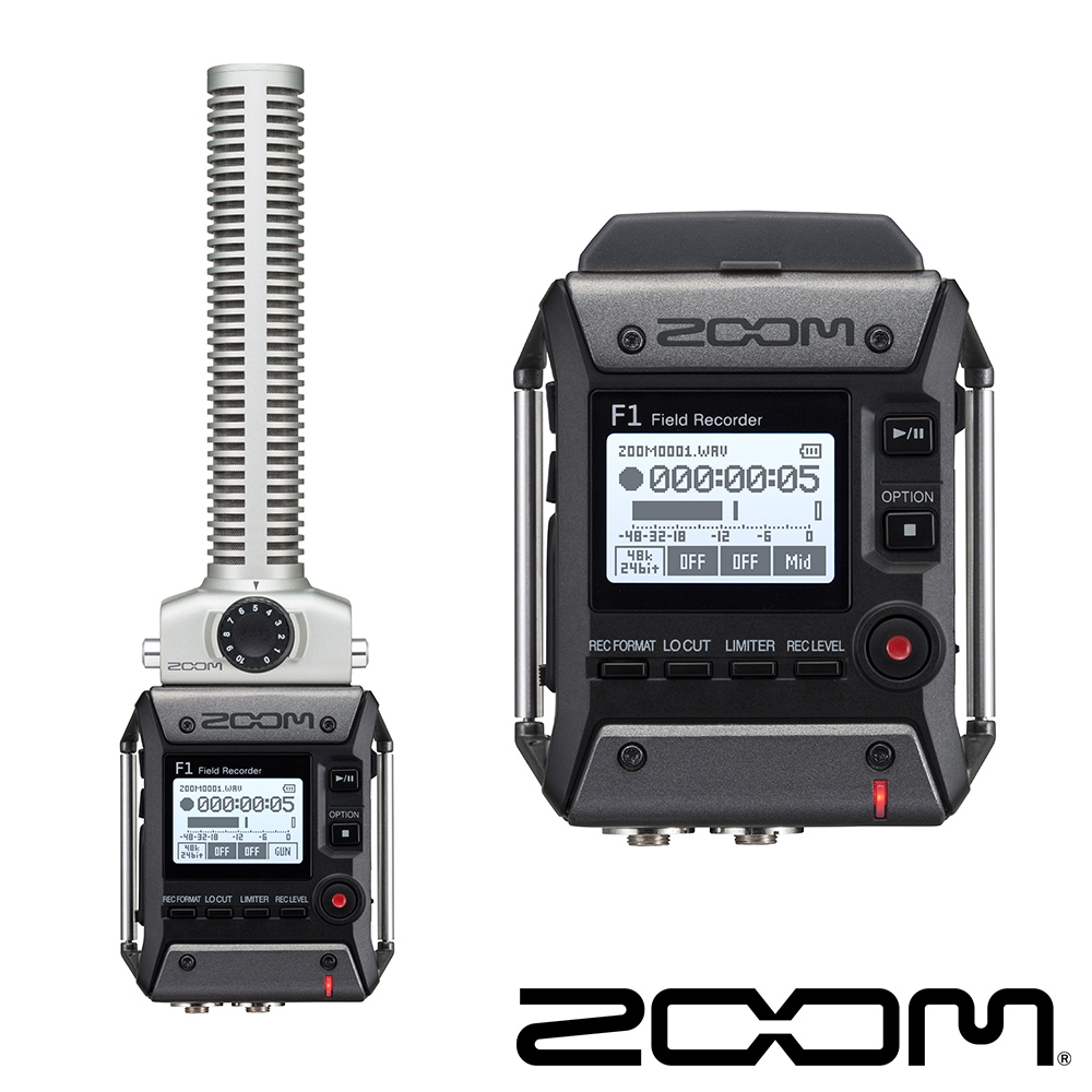 ZOOM F1-SP 指向性麥克風隨身錄音機-公司貨