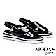涼鞋 MODA Luxury 潮流鏡面交叉帶設計撞色厚底涼鞋－黑 product thumbnail 1
