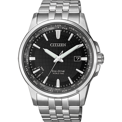 CITIZEN 星辰 光動能萬年曆手錶 送禮首選-黑x銀/41mm BX1001-89E