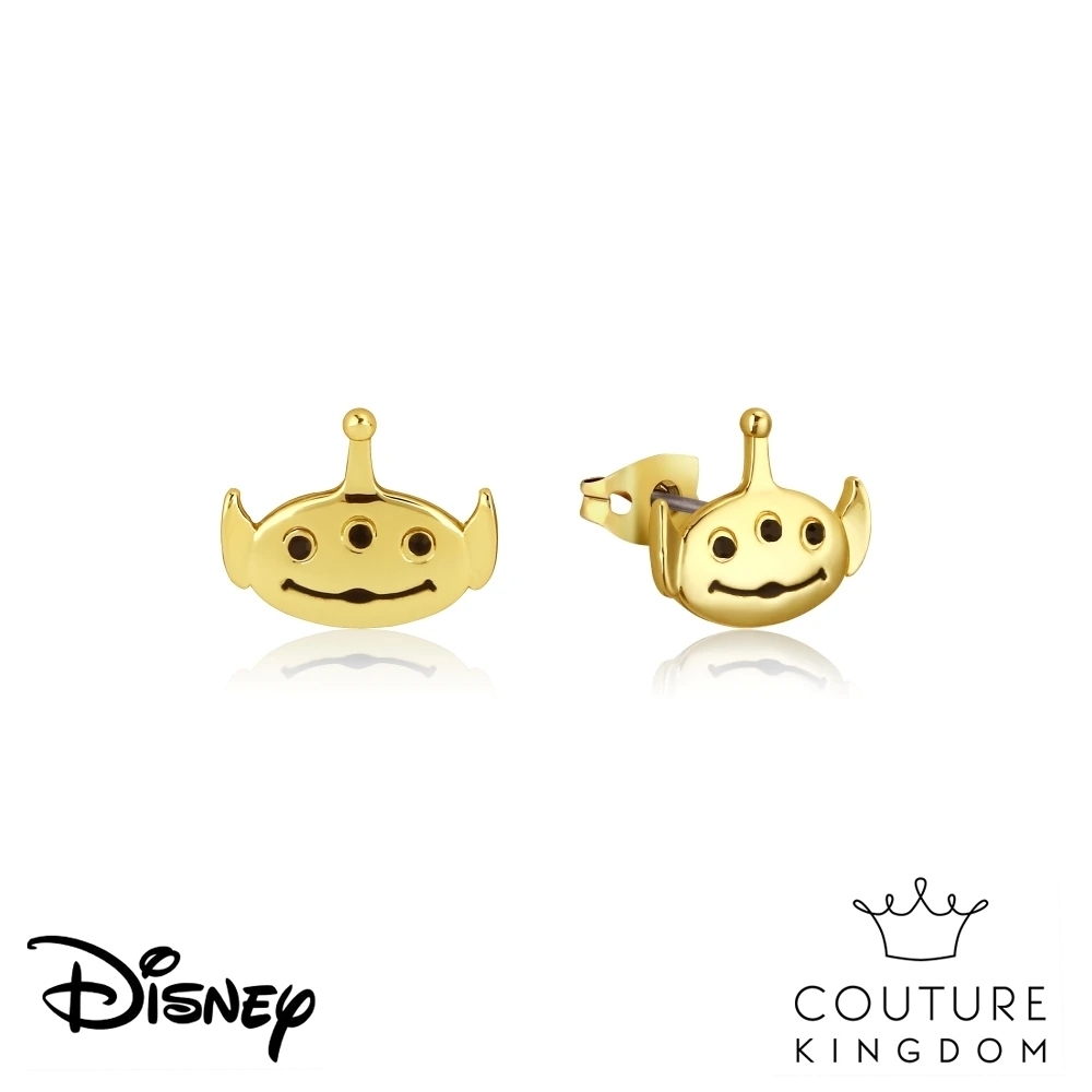 Disney Jewellery by Couture Kingdom 玩具總動員三眼怪鍍14K金耳釘