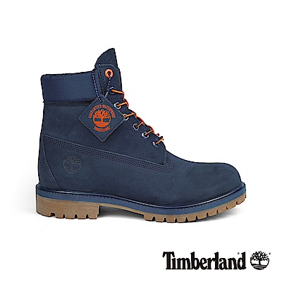 Timberland 男款 Icon 經典海軍藍磨砂革6吋靴|A1U7X