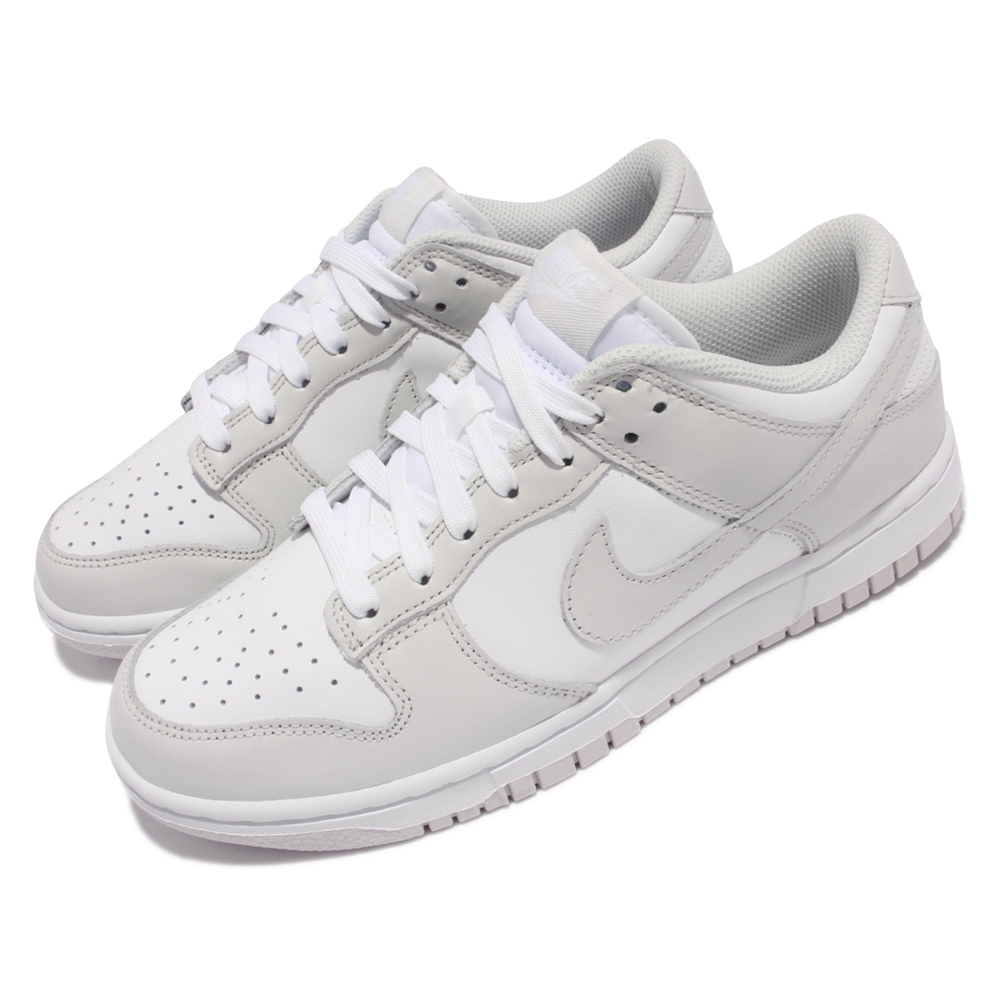 Nike 休閒鞋 Dunk Low 運動 女鞋 經典款 滑板 休閒穿搭 皮革 灰 白 DD1503-103