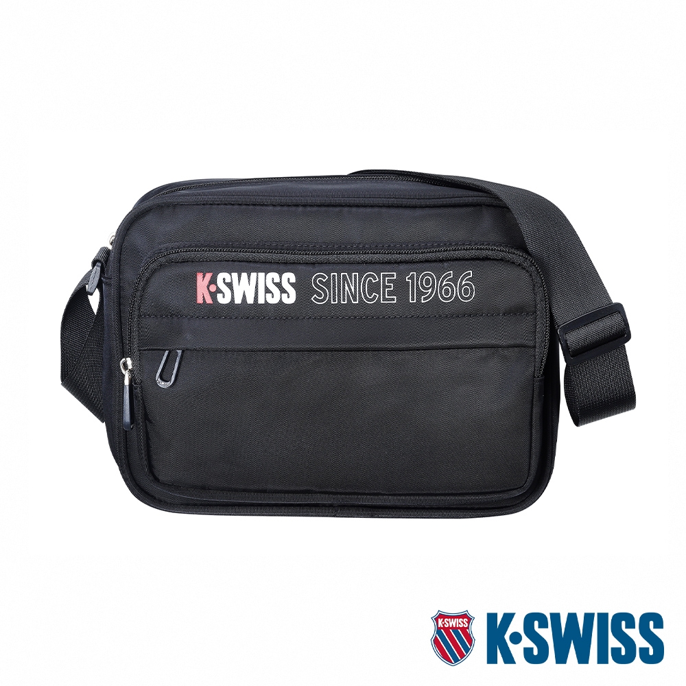 K-SWISS Shoulder Bag 運動斜肩包-黑