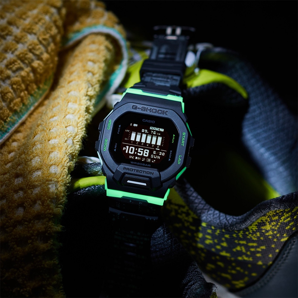 CASIO 卡西歐G-SHOCK 夜光迷彩城市夜景系列藍芽手錶GBD-200LM-1 | G