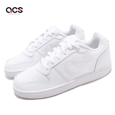 Nike 休閒鞋 Wmns Ebernon Low 女鞋 白 全白 小白鞋 皮革 低筒 AQ1779-100