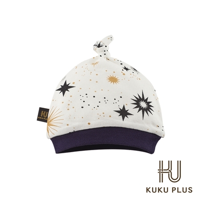 酷咕鴨 KUKU PLUS十二星座單結嬰兒帽(星耀白/閃鑽棕)