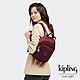 Kipling 霧感胭脂紅拉鍊式小巧收納後背包-DELIA MINI product thumbnail 1