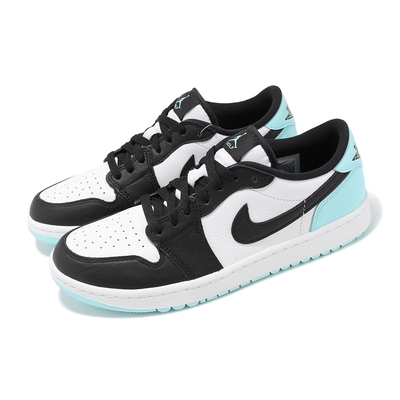 Nike 高爾夫球鞋 Air Jordan 1 Low Golf 男鞋 黑 綠 Copa 皮革 AJ1 DD9315-114