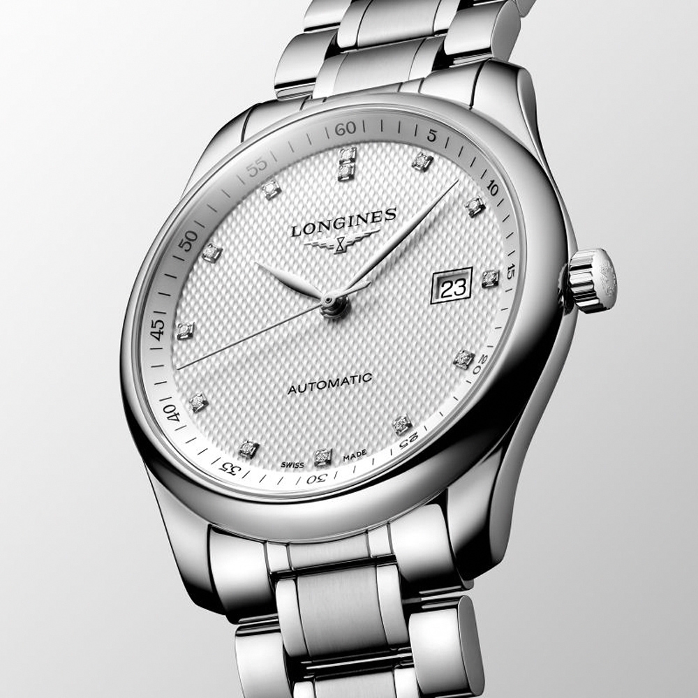 LONGINES 浪琴 官方授權 Master 巨擘系列真鑽機械腕錶 年終送禮-39mm L2.793.4.77.6