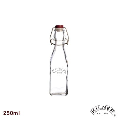KILNER 扣式密封玻璃瓶/醬料瓶 250ML四入組