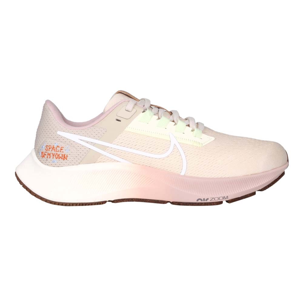 NIKE WMNS AIR ZOOM PEGASUS 38女休閒運動鞋-慢跑DM7195211 淺棕綠粉白