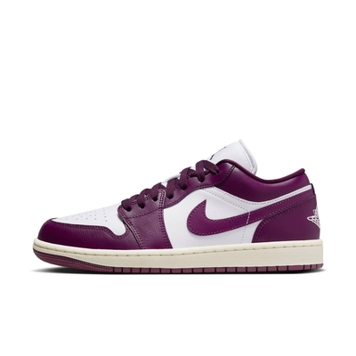 NIKE WMNS AIR JORDAN 1 LOW 女休閒運動鞋-白紫粉-DC0774161