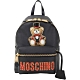 MOSCHINO 馬戲團泰迪熊補丁圖騰後背包(黑色) product thumbnail 1