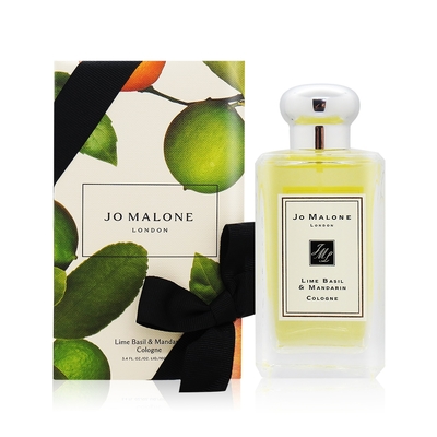 Jo Malone 青檸羅勒葉與柑橘香水 Lime Basil & Mandarin 100ml手繪花盒限量包裝-國際航空版