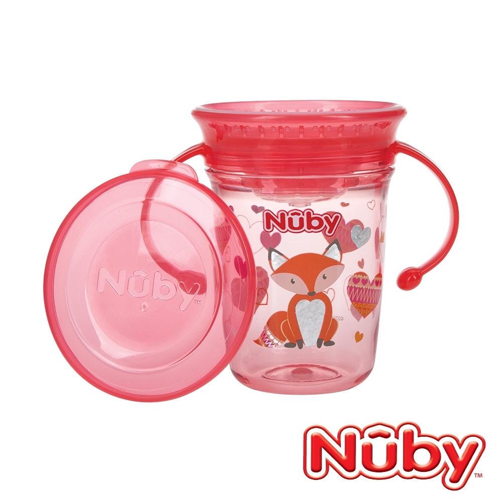 Nuby Tritan501魔術杯 240ml-狐狸