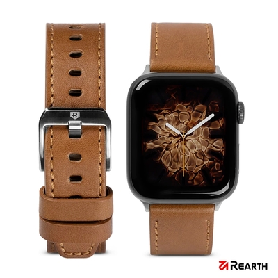 Rearth Apple Watch 38/40/41mm 真皮運動錶帶