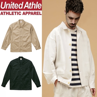 United Athle日系休閒工作外套 軍裝襯衫式外套 機能雙口袋