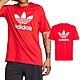 Adidas Trefoil T-Shirt 男 紅色 休閒 運動 LOGO 三葉草 T恤 上衣 短袖 IR8009 product thumbnail 1