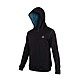 FIRESTAR 男連帽保暖長袖帽T-刷毛 慢跑 路跑 健身 訓練 帽T 長T恤 G7915-98 黑藍 product thumbnail 1