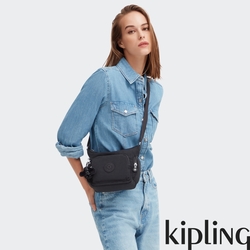 『牛角包』Kipling 午夜星空黑小巧多層側背包-GABBIE MINI