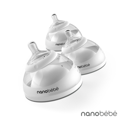 nanobebe 母乳奶瓶 - 150m - 3 入 - 太空灰