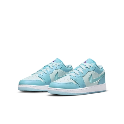 NIKE 休閒鞋 女鞋 大童 運動鞋 AJ1 AIR JORDAN 1 LOW SE GS 藍 FN7366-400