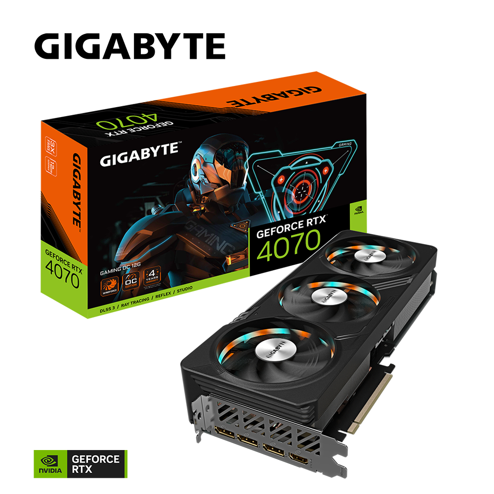 GIGABYTE 技嘉GV-N4070GAMING OC-12GD GeForce RTX 4070 GAMING OC 12G