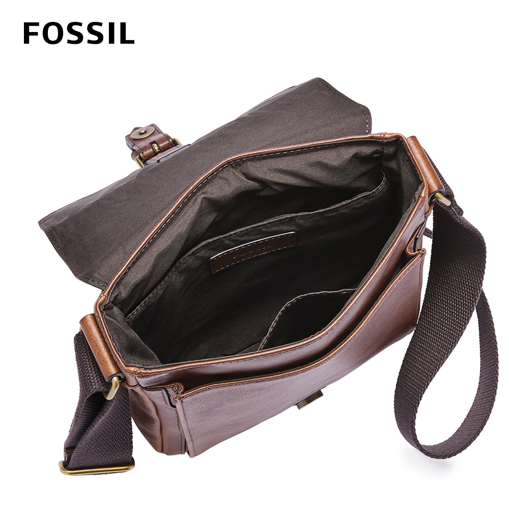 FOSSIL Miles 真皮輕巧斜背包-咖啡色SBG1302201 | 斜/肩背包| Yahoo