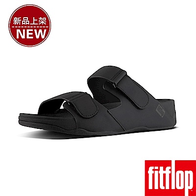 FitFlop GOGH MOC ADJUSTABLE SLIDES-黑色