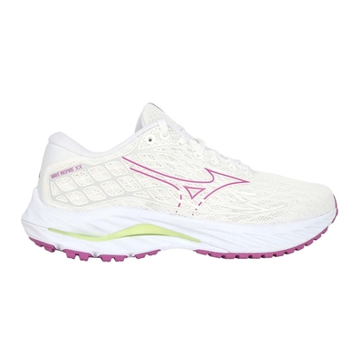 MIZUNO WAVE INSPIRE 20 SW 女慢跑鞋-4E-超寬楦 J1GD244624 白紫淺綠