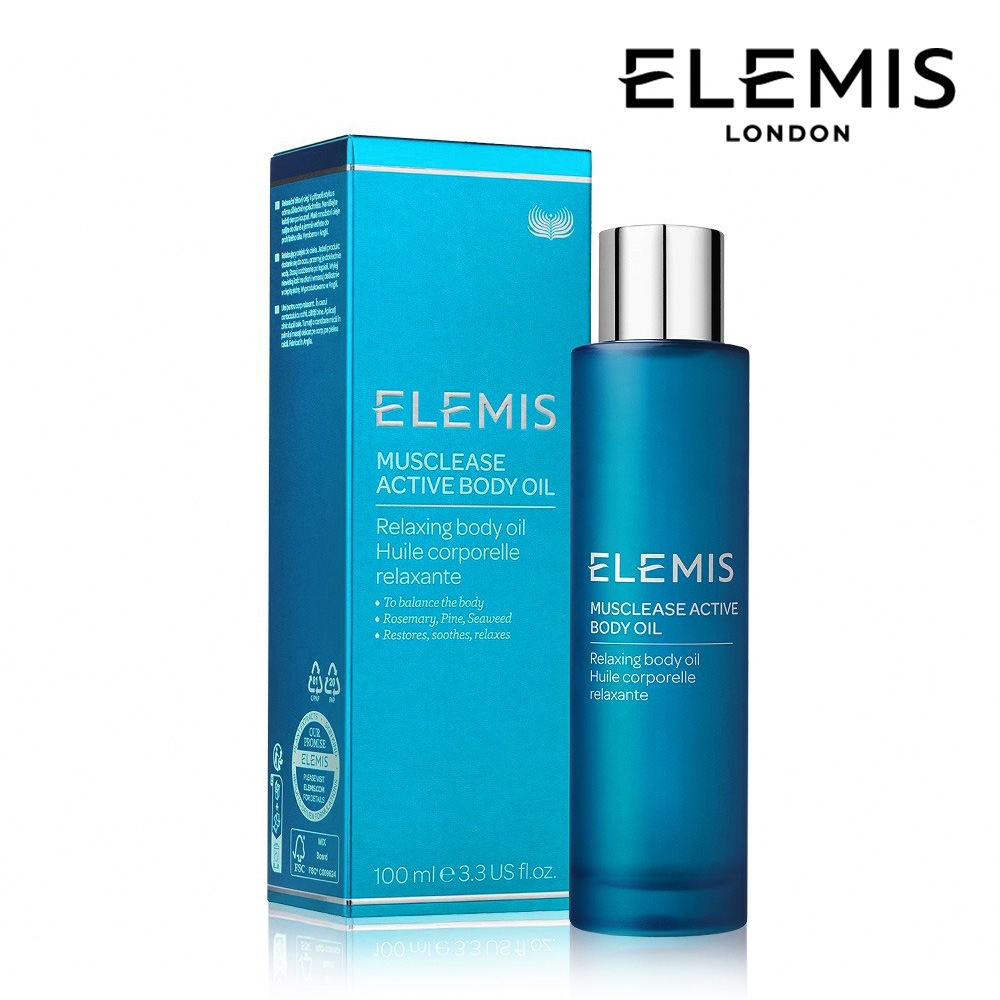 ELEMIS 愛莉美 肌肉舒緩身體潤膚油 100ml 加贈杏桃舒緩化妝水 50ml