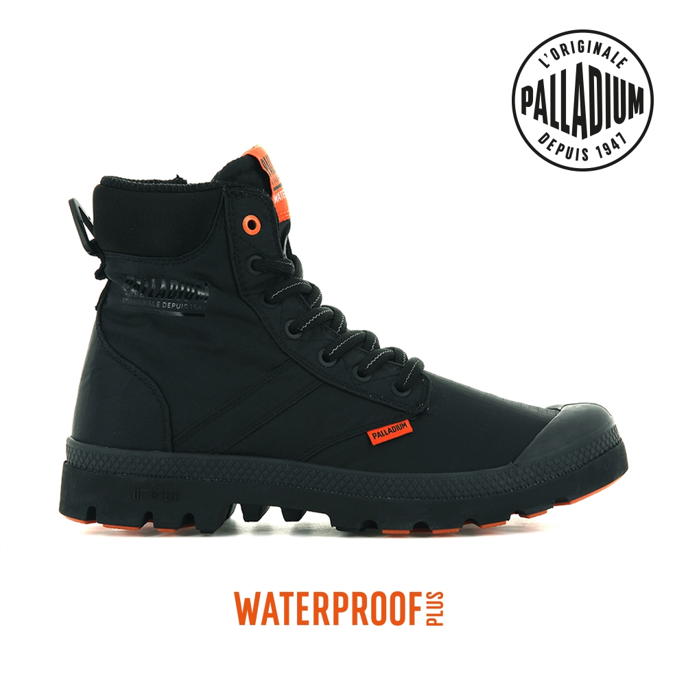 PALLADIUM PAMPA LITE+ SC VAPOR WP+輕量拉鍊防水靴-中性-黑