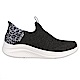 Skechers Ultra Flex 3.0 [149712BKLD] 女 健走鞋 休閒 瞬穿舒適科技 緩震 豹紋 黑 product thumbnail 1