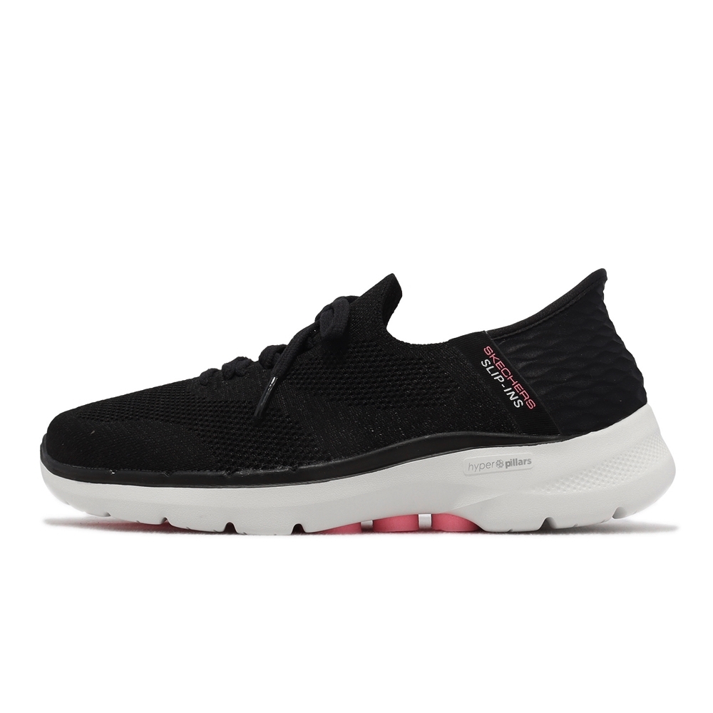 SKECHERS GO WALK 6 女健走鞋-黑-124568WBKHP