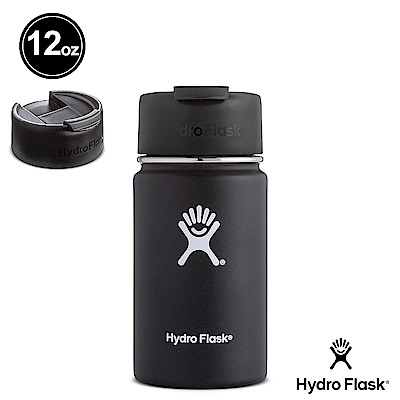 美國Hydro Flask 咖啡蓋寬口保溫鋼瓶 355ml 時尚黑