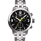 TISSOT 天梭 官方授權 PRC 200 競速三眼計時腕錶-黑/銀/42mm T0554171105700 product thumbnail 1