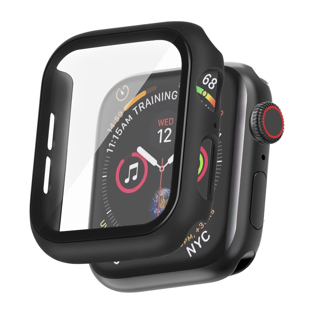 IN7 Apple Watch手錶防摔電鍍保護殼 PC+鋼化膜 保護套44mm