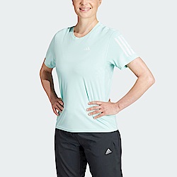 Adidas Own The Run Tee IL4131 女 短袖上衣 亞洲版 運動 慢跑 路跑 反光 透氣 水藍