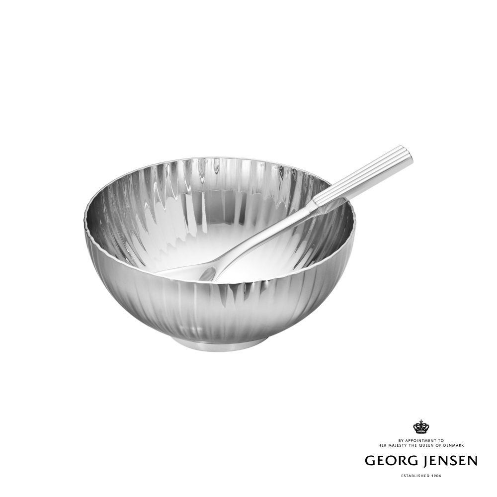 Georg Jensen 喬治傑生 BERNADOTTE 鹽碗與湯匙