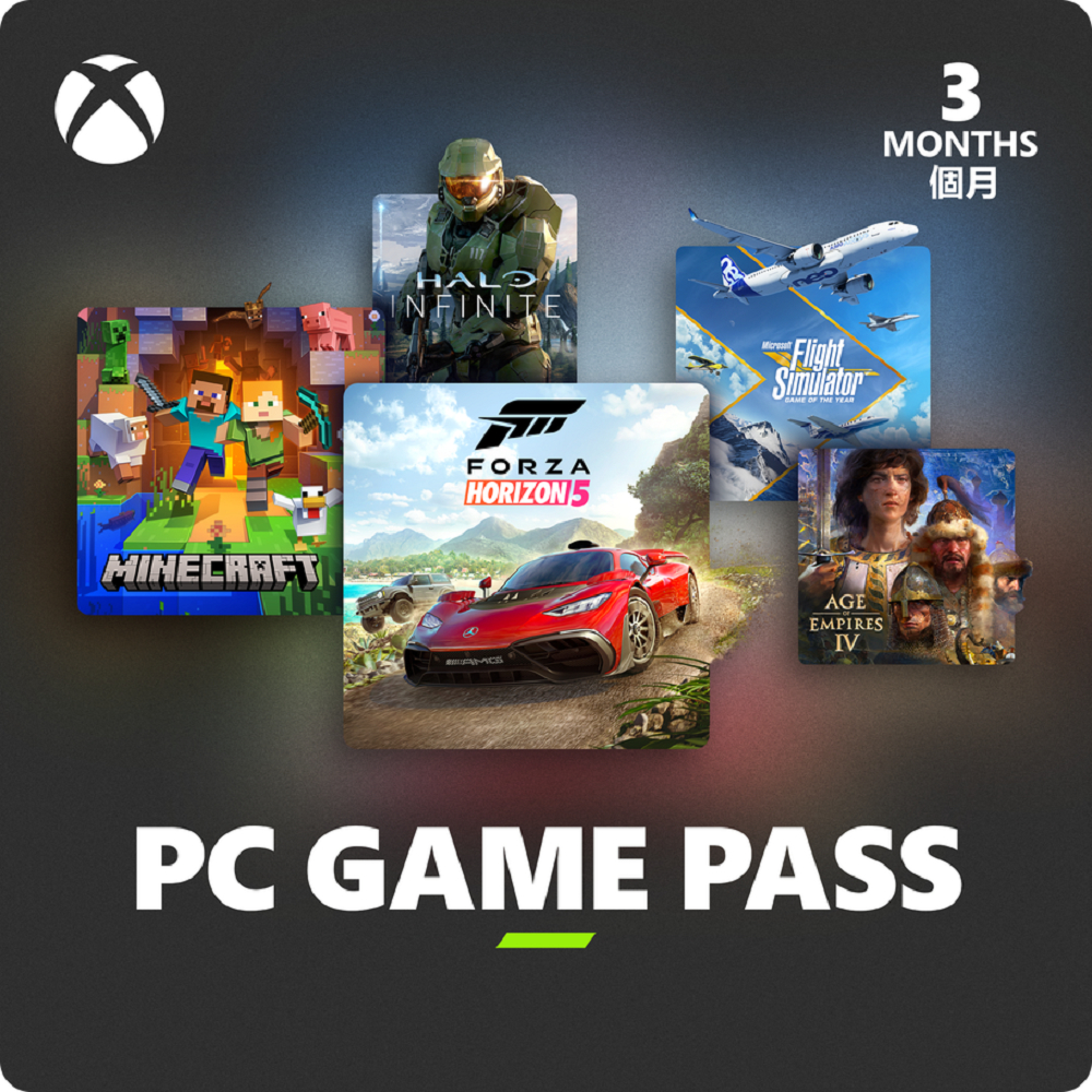 【Microsoft 微軟】XBOX Game Pass for PC 3個月訂閱服務- ESD數位下載版 (QHT-00003)