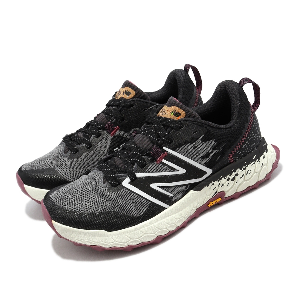 New Balance 越野跑鞋 Hierro V7 D Wide 女鞋 黑 奶油底 寬楦 路跑 戶外 入門款 運動鞋 NB WTHIERT7D