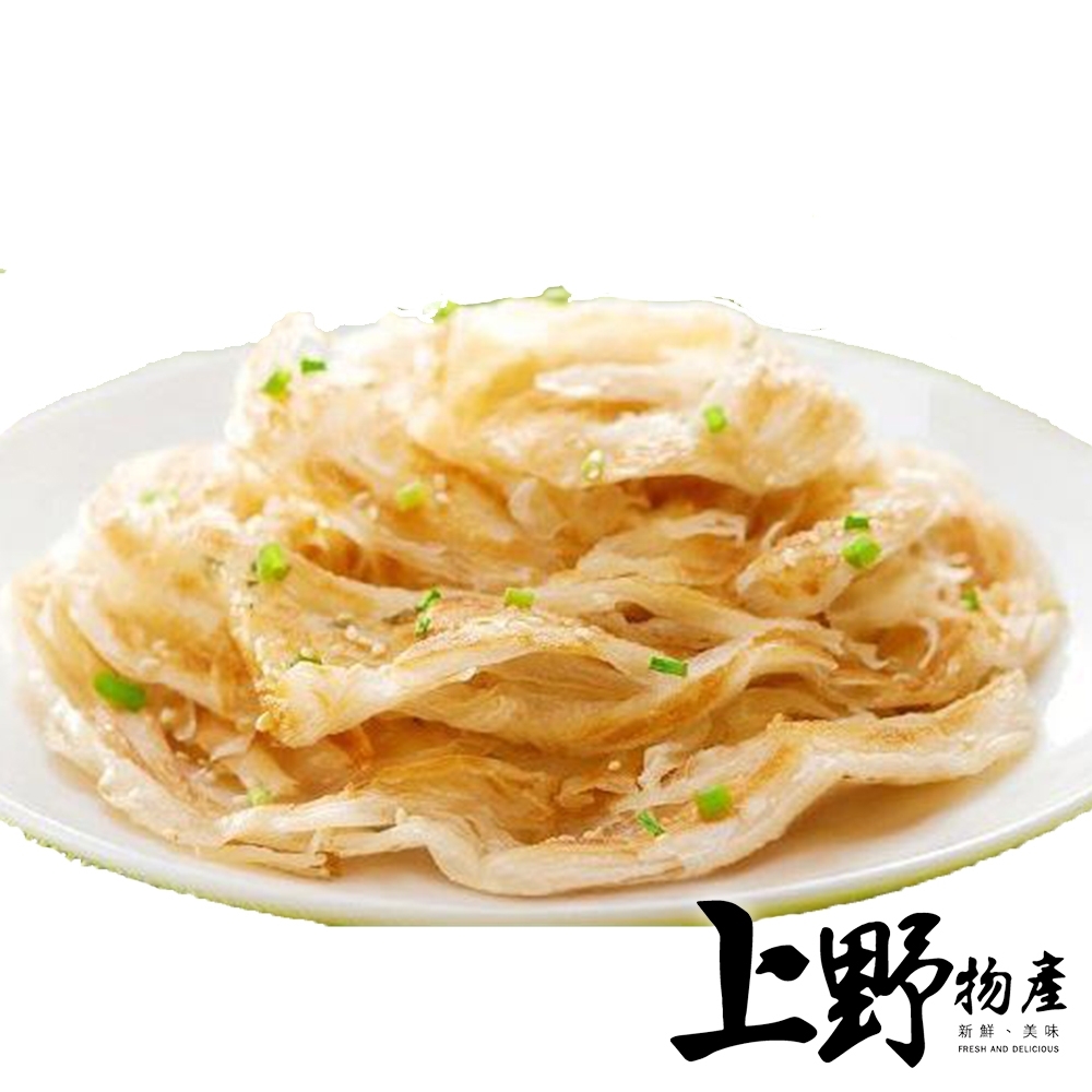 【上野物產】手桿活麵香蔥抓餅 素食 低卡（1350g±10%/約10片/包）x5包 (5包共50片) 冷凍食品